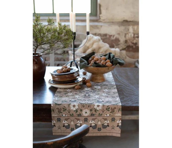 250342 140 40 fondaco julefrid vihrea kuviollinen kaitaliina 2 kuva