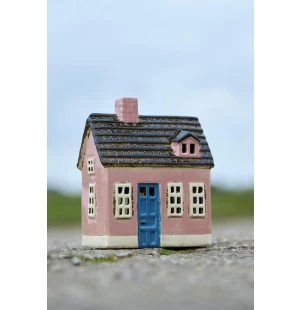 Ib Laursen talolyhty vaaleanpunainen 7,7 x 16,5 x 13,5 cm kuva