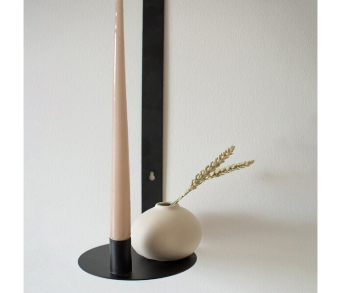 277602 storefactory narsbo vaggljusstake svart ljushallare musta kynttilanjalka seinalle seinakynttilajalka 3 kuva