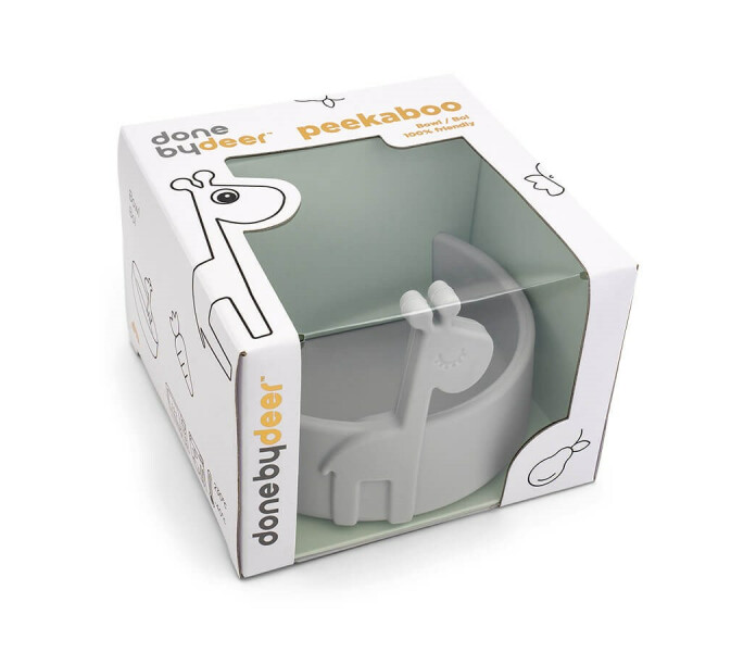 1819835 done by deer peekaboo raffi silikoni kulho harmaa silikon skal gra 3 kuva