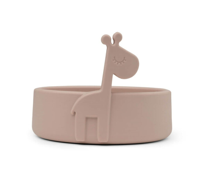 1819831 done by deer peekaboo raffi silikoni kulho roosa silikon skal rosa 2 kuva