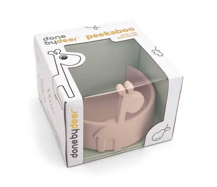 1819831 done by deer peekaboo raffi silikoni kulho roosa silikon skal rosa 3 kuva