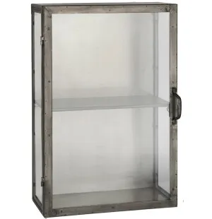 Ib Laursen Brooklyn seinäkaappi metalli/lasi kuva