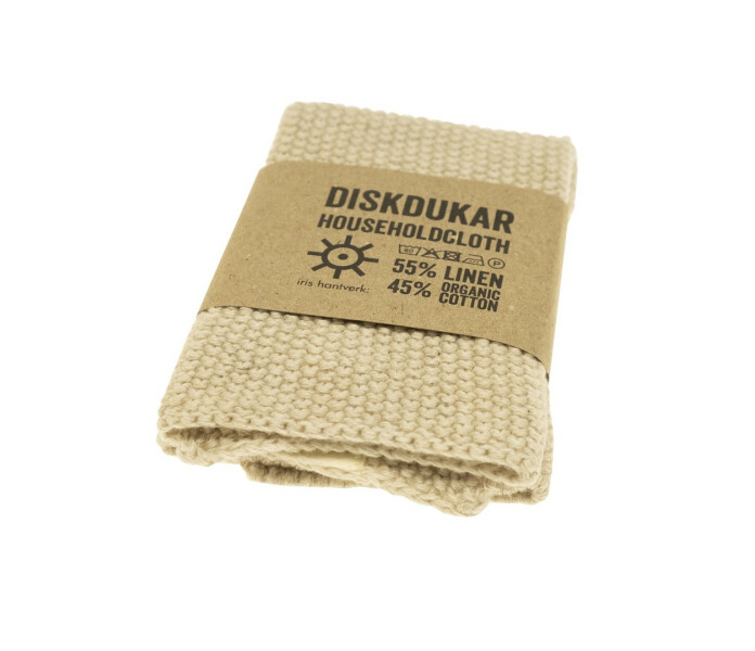 2100 79 iris hantverk neulottu siivousliina tiskiliina ratti luonnon valkoinen stickad disktrasa natur vit kuva