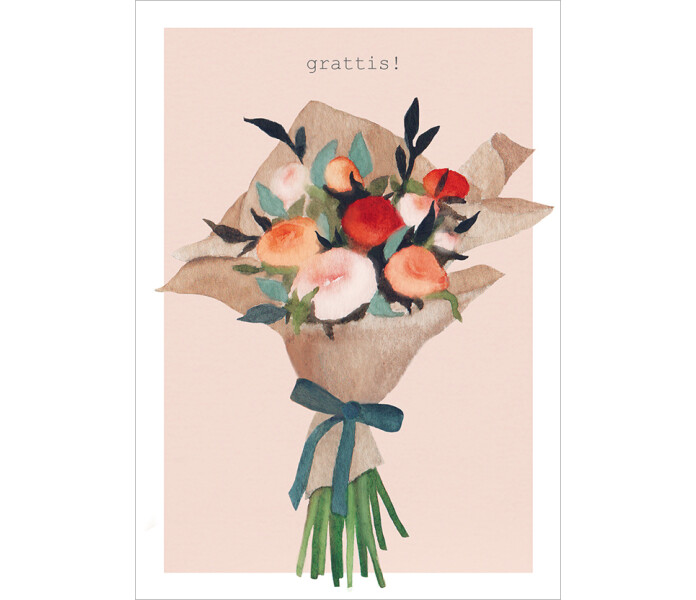 7639743 putinki henna adel onnittelukortti kukkakimppu grattis gratulationskort blombukett kuva