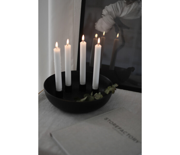 299130 storefactory kvistbro kynttilanjalka kulho musta ljusstake skal svart 2 kuva