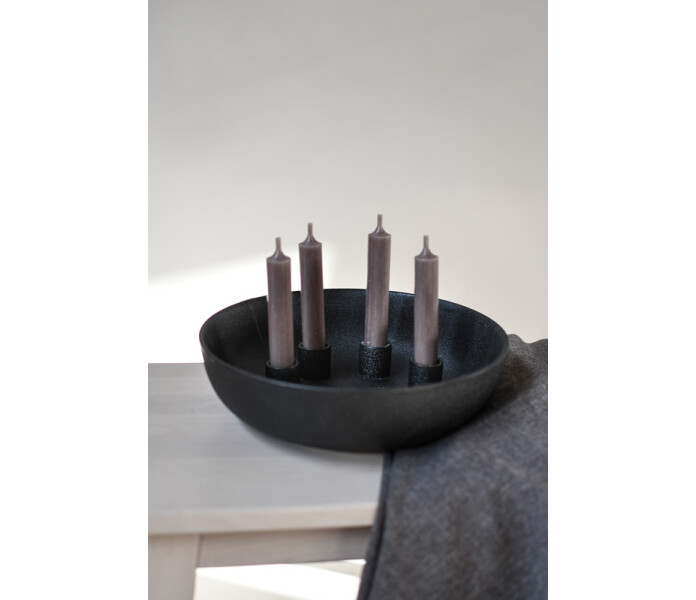 299130 storefactory kvistbro kynttilanjalka kulho musta ljusstake skal svart 3 kuva