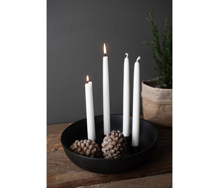 299130 storefactory kvistbro kynttilanjalka kulho musta ljusstake skal svart 4 kuva