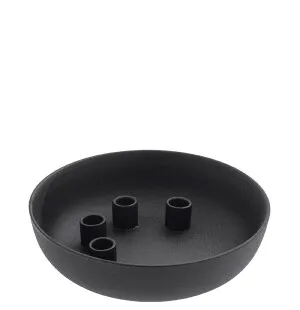 Storefactory Kvistbro kynttilänjalka neljälle kynttilälle musta kuva