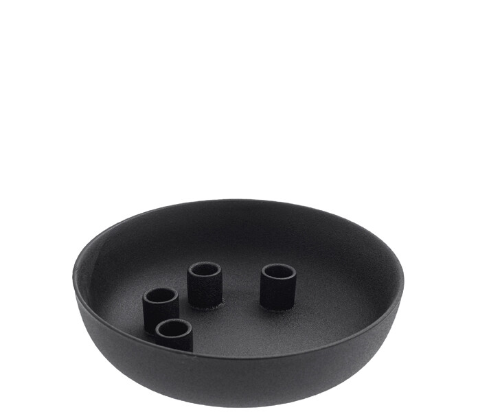 299130 storefactory kvistbro kynttilanjalka kulho musta ljusstake skal svart 5 kuva