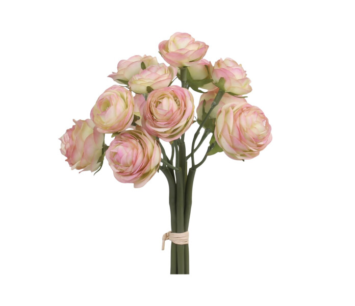 39058707 chic antique roosa leinikki kimppu rosa ranunculus 26 cm 2 kuva