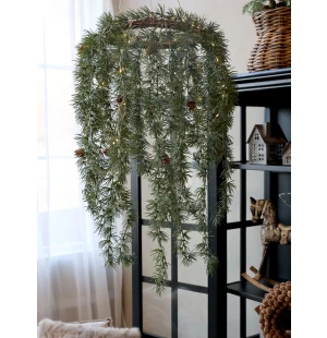 Chic Antique havukranssi ledvaloilla kuva