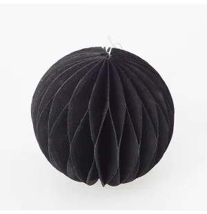 Piironki paperikoriste pallo musta kuva