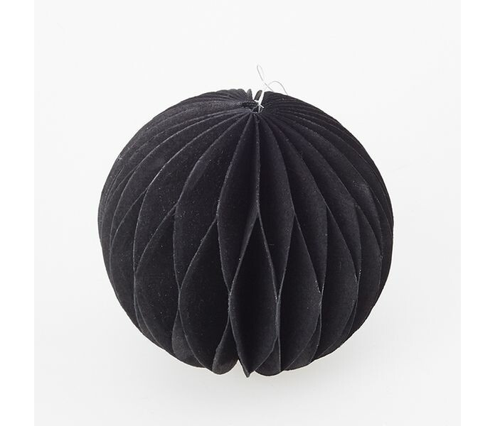104668 Piironki paperikoriste pallo musta pappersdekoration svart boll kuva