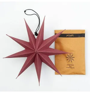 Piironki paperitähti burgundi 30cm  kuva