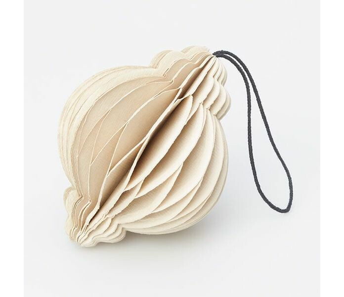 105809 piironki paperikoriste beige pappersdekoration kuva