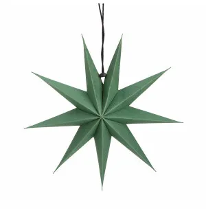 Piironki paperitähti antiikinvihreä 30cm kuva