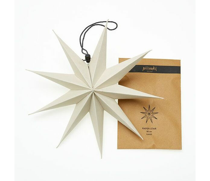 105527 piironki paperitahti hiekka pappersstjarna sand kuva