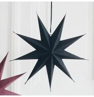 Piironki paperitähti musta 40cm kuva