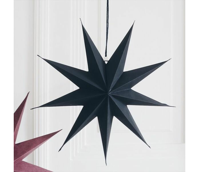 105224 piironki paperitahti papperstjarna svart musta kuva