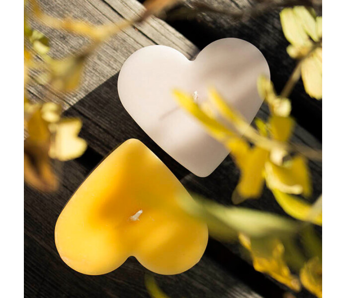 puttipaja sydankynttila puuteri beige hjarta ljus puder beige 2 kuva