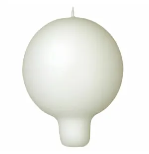 Puttipaja pallokynttilä jalalla kerma 6cm kuva