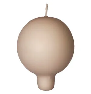 Puttipaja pallokynttilä jalalla puuteri 6cm kuva