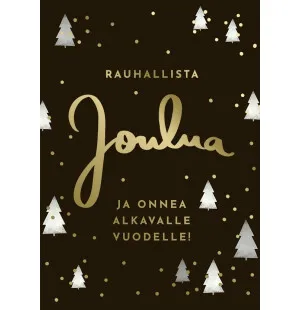 Putinki Letters 2-osainen joulukortti - Rauhallista joulua kuva
