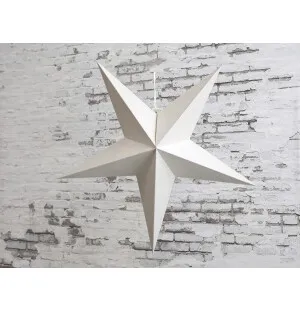 Chic Antique paperitähti valkoinen glitter 60cm kuva