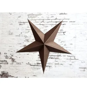 Chic Antique paperitähti suklaa glitter 60cm kuva