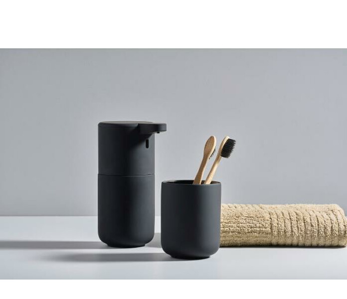 330397 zone denmark hammasharjamuki musta mugg for tandborste svart kuva