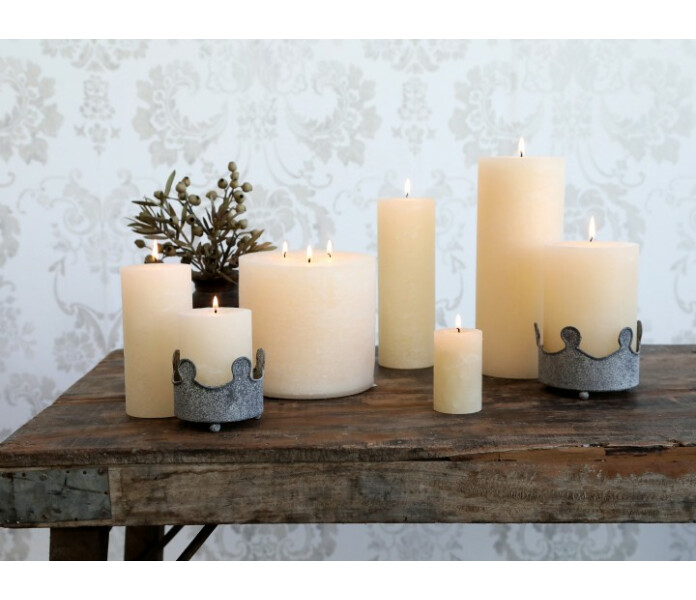 71490 19 chic antique macon rustic poytakynttila kerma graddvit bordsljus kuva