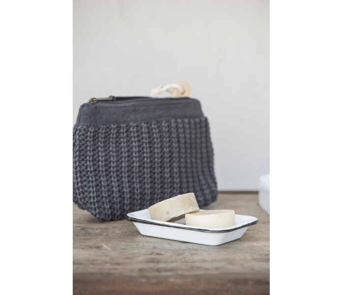 0447 11 ib laursen valkoinen emali 2 kaksi osainen saippua alusta saippua kuppi vit emalj tval fat 2 kuva