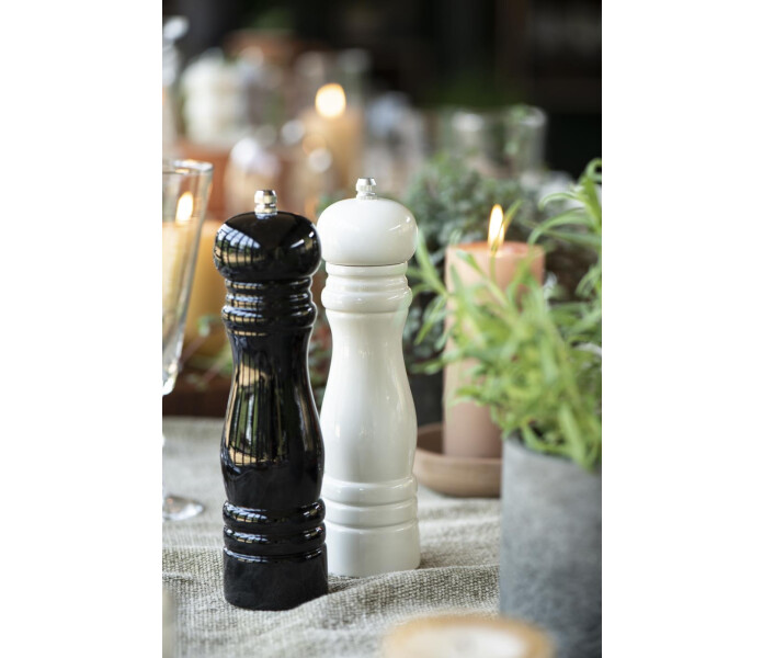 1740 11 ib laursen valkoinen musta pippurimylly vit musta pepparkvarn 2 kuva