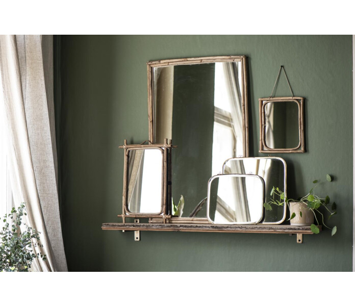 9090 30 ib laursen peili bambureunalla bambu spegel med bambukant 3 kuva