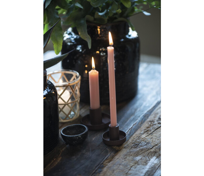 4171 37 ib laursen faded rose lyhyt kruunukynttila vanha roosa kort kronljus gammel rosa 11 cm 2 kuva