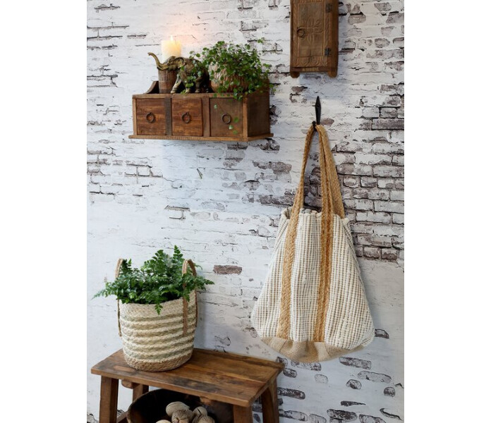 41073900 chic antique hylly kolmella laatikolla seinahylly seinahyllyt hylla med tre lador vagghylla vagghyllor 2 kuva