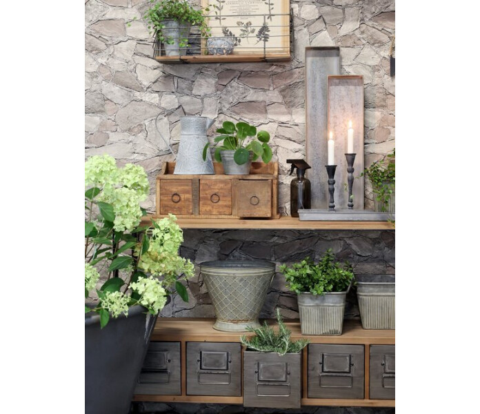 41073900 chic antique hylly kolmella laatikolla seinahylly seinahyllyt hylla med tre lador vagghylla vagghyllor 4 kuva