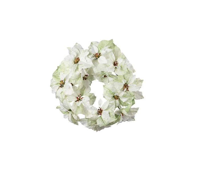 4755 10 mr plant valkoinen joulutahti kranssi 50 cm kuva