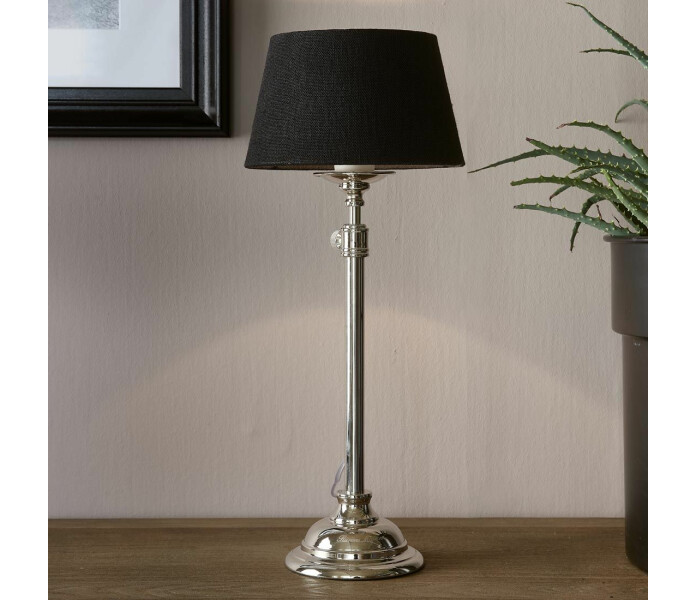 487860 riviera maison loveable linen lampshade all black musta lampun varjostin svart lamp skarm 15 x 20 cm kuva
