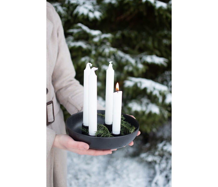 977436 GRANHOLMEN storefactory kynttilanjalka musta ljusstake svart kuva