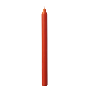 Affari Rustic kruunukynttilä tumma oranssi 28cm kuva