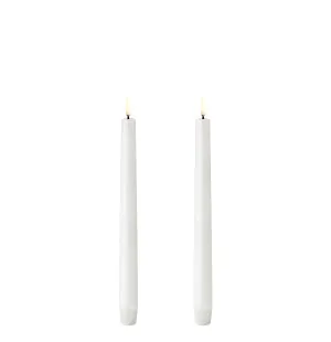 Uyuni LED-kruunukynttilä 25 cm 2 kpl - Nordic White kuva