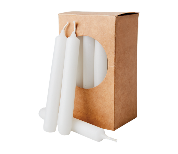 506 101 02 affari ohut kynttila valkoinen kuusen kynttila julgransljus tunn ljus vit kuva