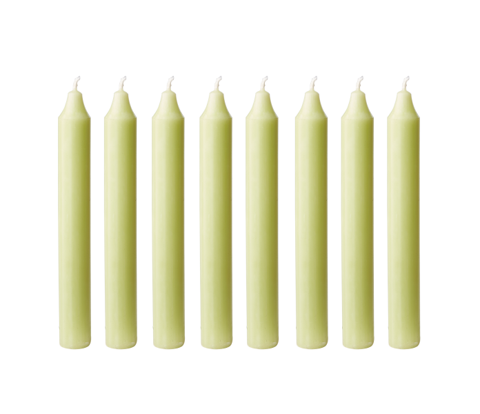 509 180 34 Affari kruunukynttila vaaleanvihrea vihrea ljusgron gron 18cm kuva