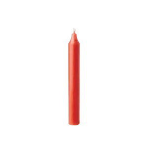 Affari Rustic kruunukynttilä syksyn punainen 18cm kuva