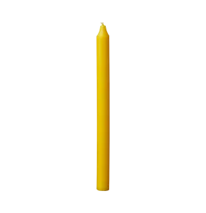 Affari Rustic kruunukynttilä keltainen 28cm kuva