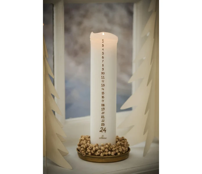 5573 14 ib laursen helmikoristeinen pieni kranssi mansetti kynttilamansetti 2 kuva