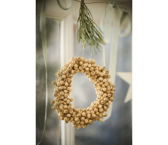 5573 14 ib laursen helmikoristeinen pieni kranssi mansetti kynttilamansetti 3 kuva