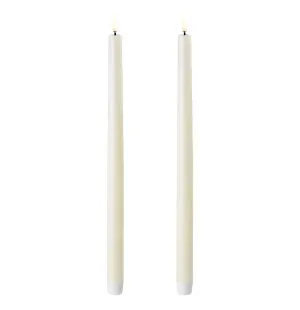 Uyuni LED-kruunukynttilä 35 cm 2 kpl - Ivory  kuva